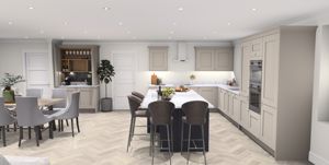 Open Plan Living / Kitchen / Dining CGI- click for photo gallery